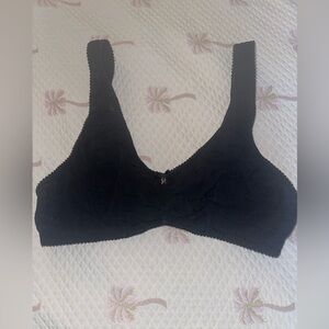 Savage X Fenty Black Mesh Bralette Size Lg/Xl